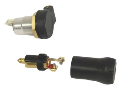 12 Volt Steckdose & Stecker fÃ¼r Oldtimer Motorrad PKW Schlepper Traktor Trecker
