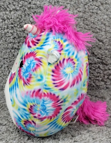 Juguete de peluche Squishmallows Atlas the Tie Dye Unicorn, Kellytoy - Imagen 2 de 5