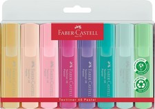 Pastel Highlighters Set - 8 Chisel Tip Highlighter Pens in Assorted Pastel