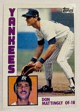 ⭐️Don Mattingly #8 - 1984 Topps Rookie New York Yankees Nice Condition Look!