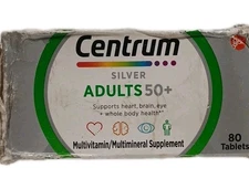 Centrum Silver - Multivitamin/Multimineral Supplement - 80 Tablets | EXP 05/2026