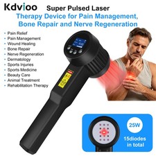 25W Super Pulsed Laser Therapy Device 905nm 808nm for Post Op Pain and Swelling