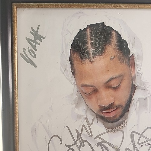 Foto Herd Gott kocht signiert 8" x 10" Standrahmen YOAK AGA Rapper seltener Artikel - Bild 4 von 5