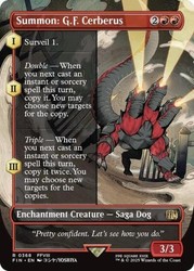 Summon: G.F. Cerberus (Borderless) Foil #368 - Final Fantasy MTG