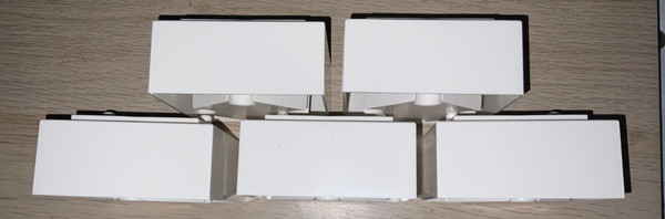 5x Patas IKEA para Banco TV Besta Burs Plástico, Parte BLANCA # 120504 120505 120506