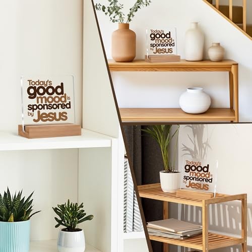 Christian Signs for Home Decor, Today's Good Mood is Sponsored by shijyakl-A - Picture 6 of 7