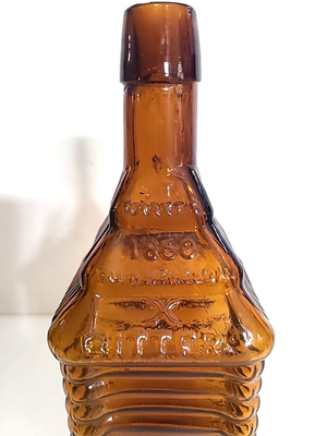 Antique Pat. 1862 St. Drake's 1860 Plantation Bitters Log Cabin