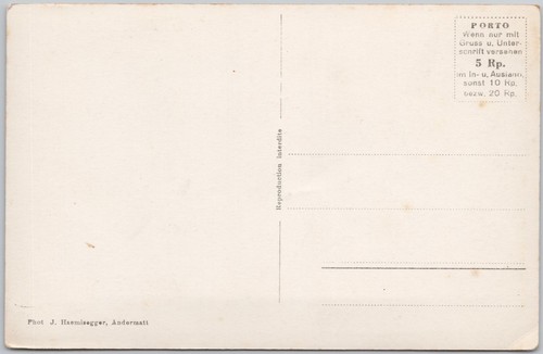 Postal escénica de Val Tremola Gotthardstrasse Suiza RPPC H75 - Imagen 2 de 2