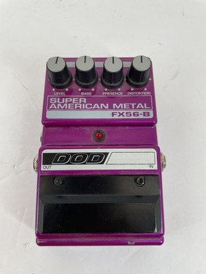 DOD FX56-B Super American Metal Distortion Guitar Effects Pedal Purple USA Made