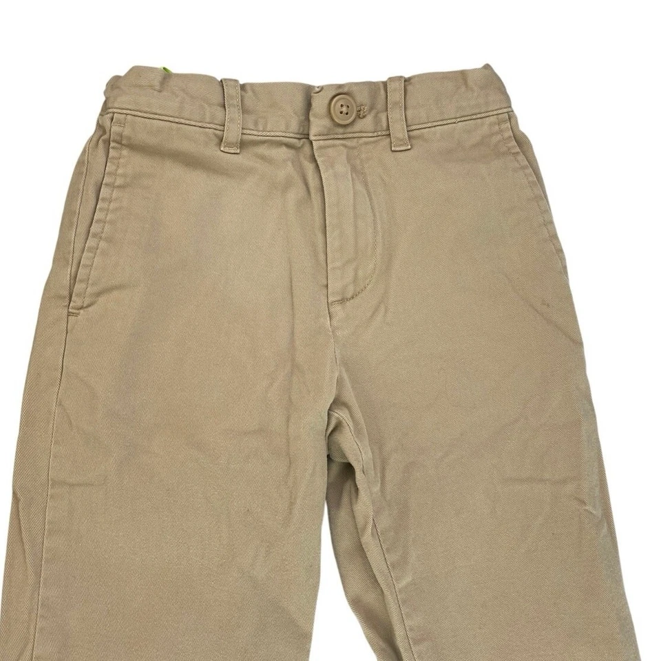 Pantalones chinos J.Crew Crew Cuts niños niños crema elásticos calce ajustado rectos caqui 21 Foto 4 de 4