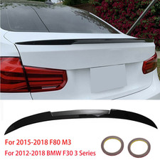 Glossy Black For 2012-2018 Bmw F30 M3 Psm Style Rear Trunk Spoiler Wing Lip Glossy Black For 2012-2018 Bmw F30 M3 Psm Style Rear Trunk Spoiler Wing Lip