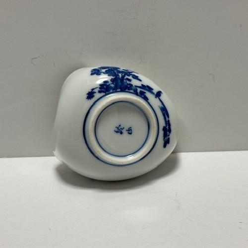 Japanese Sencha set Tea Pot Bowl Kyusu Yusamashi Blue and white porcelain - Picture 11 of 19