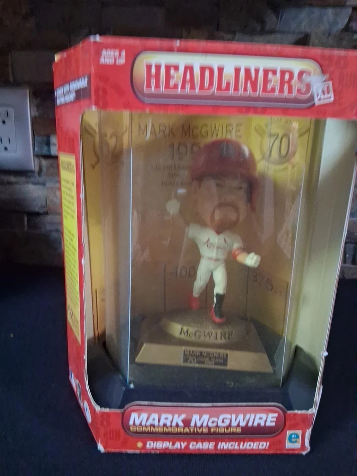 Памятная фигурка Headliners XL MARK MCGWIRE 70 Home Runs Bobblehead 1998 MLB - Изображение 3 из 4