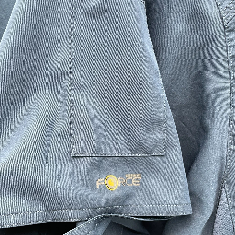 LOTE (2) Blusa Médica Carhartt Para Hombres Grande Azul Uniforme Ropa de Trabajo Profesional Médica Foto 4 de 4