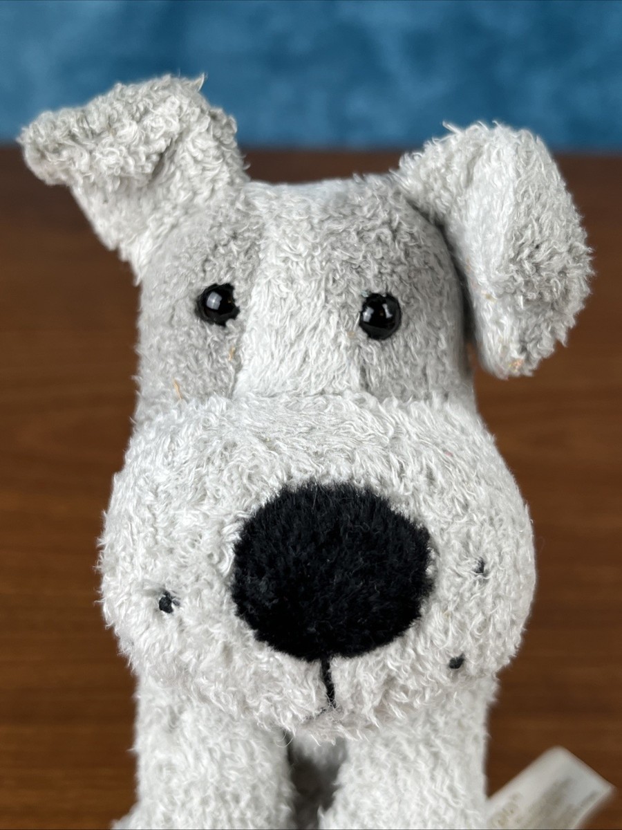Luv Pets Russ グレーのぬいぐるみ　指すいの出来るモンチッチの様な子 Russ Berrie Luv Pets SERGIO Gray Puppy Dog Bean Bag Plush Animal 5