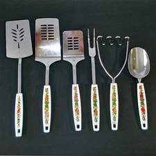 6 Piece Spice of Life Kitchen Utensils Lot Corning Go-Withs