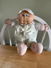 Cabbage Patch Kids Baby Doll Preemie Signed Xavier Roberts 1982 Green Outfit