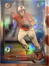 2022 Bowman Draft 1st Edition Blue Foil /150 Dylan Beavers #BD-160
