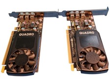 LOT OF 2 - Nvidia Quadro P400 4X60N86656 2GB GDDR5 Low Profile Graphics Card