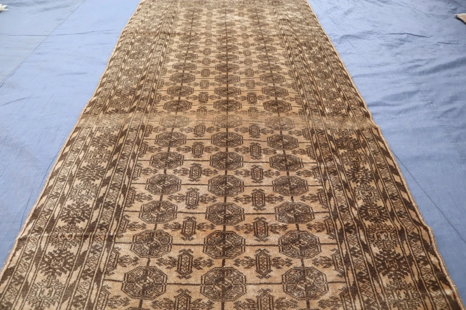 2'8x6'3 ft- Beige Bokhara Handmade Wool Runner Rug - Oriental Rug- Hallway rug - Image 4 of 4
