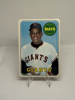 1969 Topps #190 Willie Mays San Francisco NY Giants Baseball Card VG HOF 660 HR