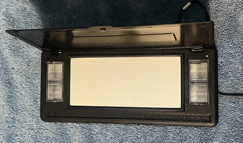 Corvette Sunvisor Vanity Mirror Assembly - Black - 1980-82 - NOS - GM# 59698461