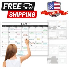 Large Dry Erase Calendar for Wall - Undated 1 Big Wall Calendar, 40" x 30", ...