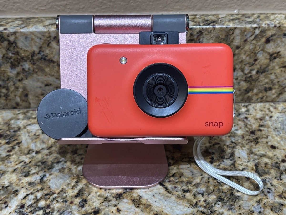 Polaroid Snap Instant 10MP Digital Camera Model POLSP01 Red Tested