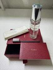 NIB CARTIER Care Box Jewelry & Watches - Lotion, Brush & Soft Cloth Cleaning Kit