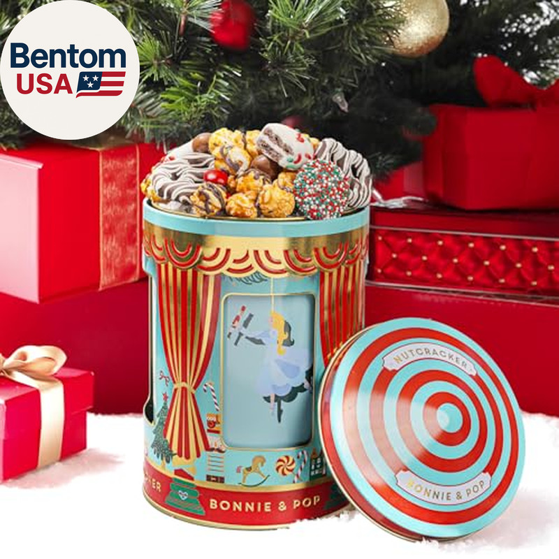 Christmas Gift Basket- Gourmet Food Gifts - Plays Music - Holiday Chocolate and