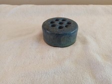 Vintage Weller Style 2 3/4" Blue 8 Hole Flower Frog