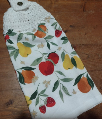 Crochet Top ''Fruit'' Full Hanging Kitchen Dish Towel
