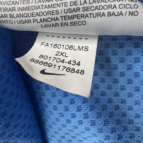 Nike Rafa Nadal 2016 US Open Tennis Shirt AeroReact Blue Orange Men’s XXL 801704 - Picture 11 of 15