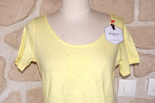 Tee shirt jaune neuf taille 2 marque Diplodocus étiqueté à 59€ - Imagen 2 de 2