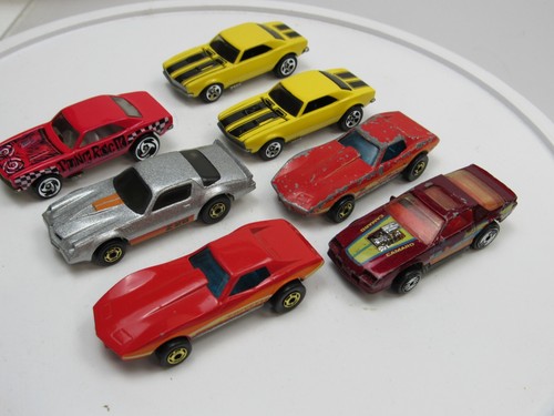 Lote de 7 autos Hot Wheels vintage de los años 80 Chevy Corvette Stingray Camaro soplado Z-28 - Imagen 4 de 13