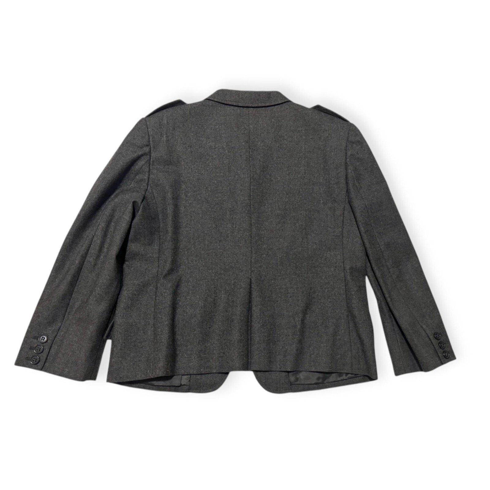 Miu Miu Gray Virgin Wool Blazer Jacket, Size 46It… - image 5