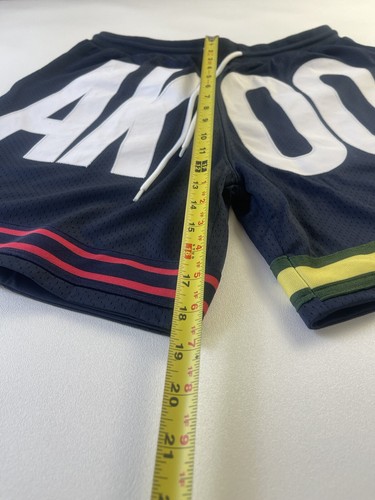 Men’s 100% Authentic AKOO Sweat Shorts Size Large Color Navy - Picture 3 of 5
