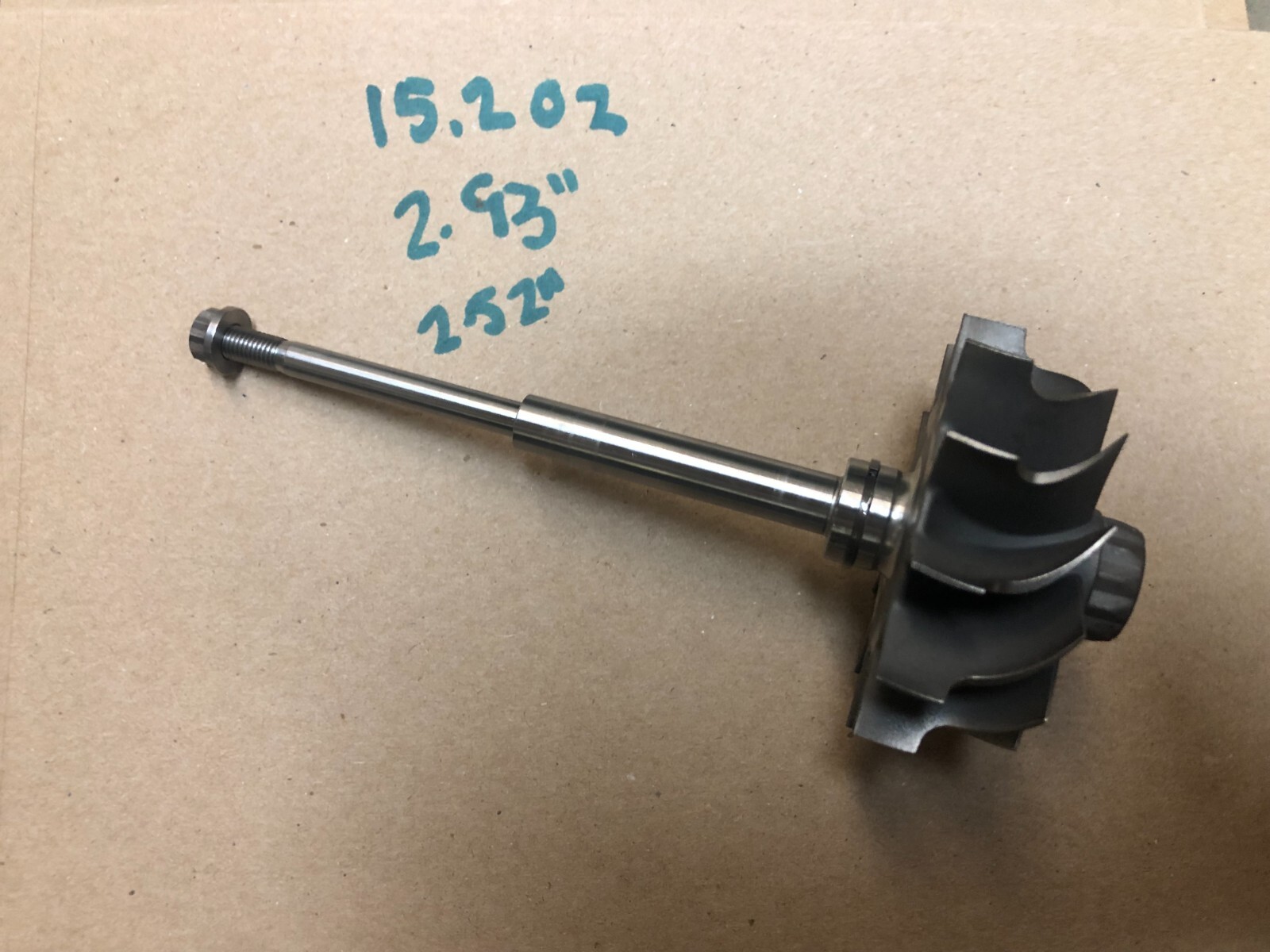 Cummins HX40 / HX40W Turbocharger – 64mm Exhaust Turbine Shaft Wheel (12-Blade)