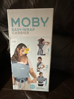 Moby Easy-Wrap Baby Carrier Light Bluish Gray