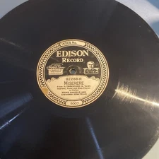 EDISON 82288 Classical Italian Opera MISERERE Marie Rappold - Giovanni Zanatello