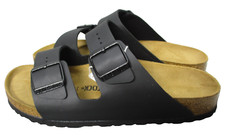 Birkenstock Arizona Birko Flor Sandals Slides Black Womens Sz 10 Mens 8 /Narrow