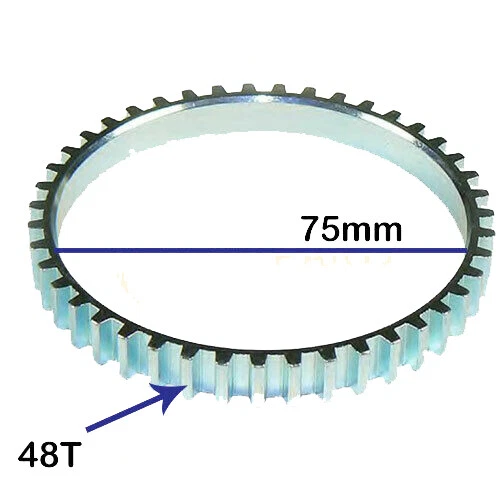 2X ABS Reluctor Ring for Dacia Duster (2010-2016) Rear Drum + Retainer - Image 4 of 4