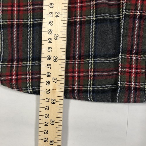 Eddie Bauer Flanell grau grün rot kariert weich Herren Größe L Baumwolle - Bild 5 von 7