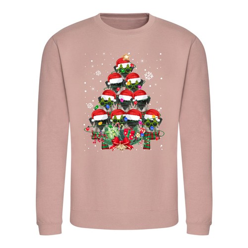Schnauzer Dog Gifts Xmas Christmas Jumper Day Adult & Kids Sweatshirt - Picture 9 of 11