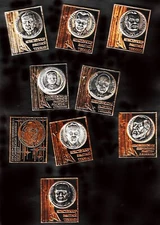 Lot of 9 USSR & RF  space lapel pins/Badges cosmos_CREATORS