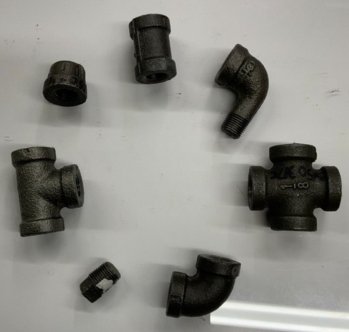 1/8" Assorted Malleable Black Iron Pipe Fittings