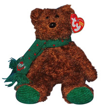Ty Beanie Baby  SEASONS GREETING THE BEAR 8.5" HALLMARK EXC.PLUSH NEW MWMT's