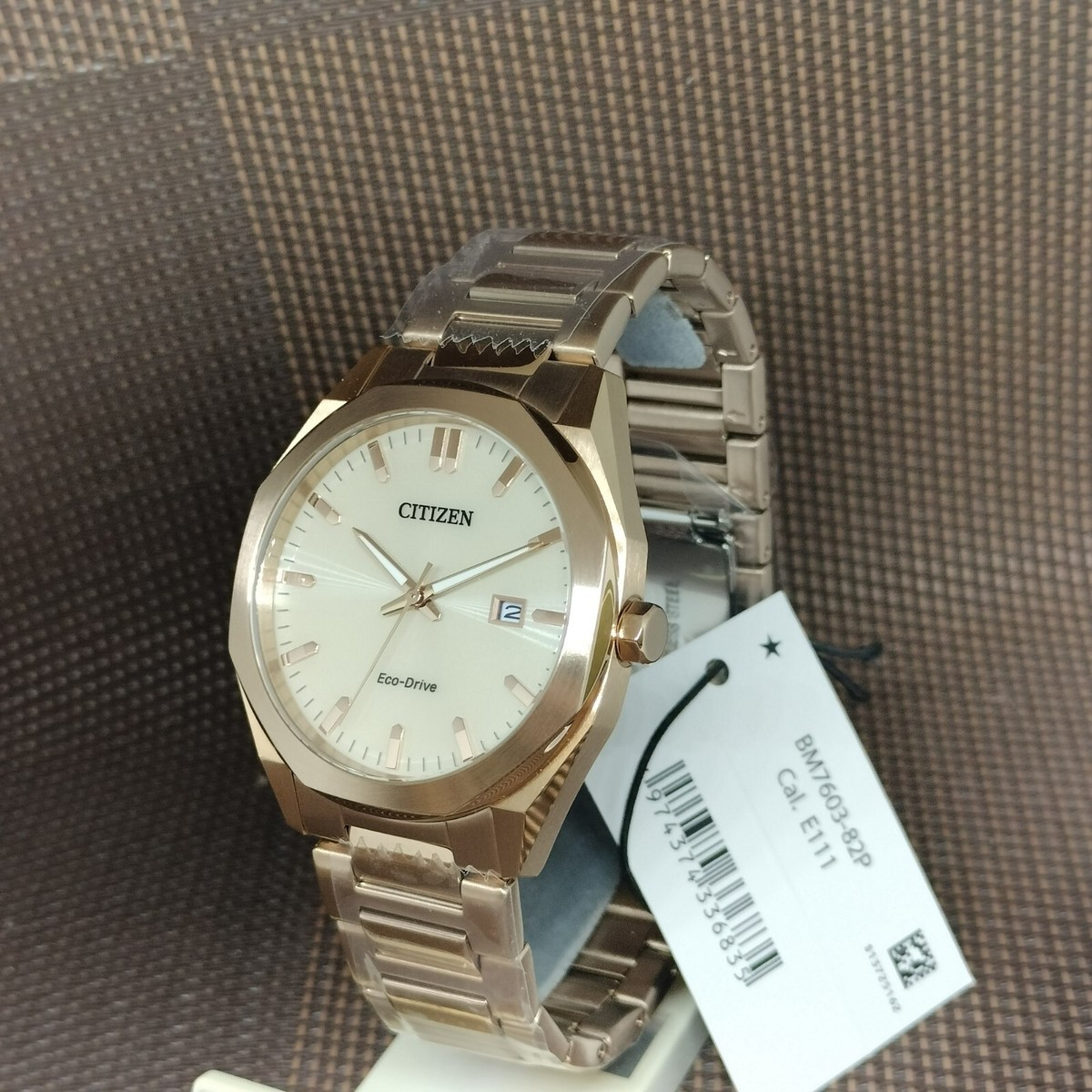 Citizen Eco-Drive BM7603-82P Champagne Analog Stainless Steel