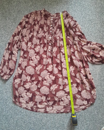 NEXTđBLOUSE TOP, BODICE LOOSE 'N' FLARED + FLARED ELBOW LENGTH SLEEVESâSIZE 20 - Picture 5 of 8