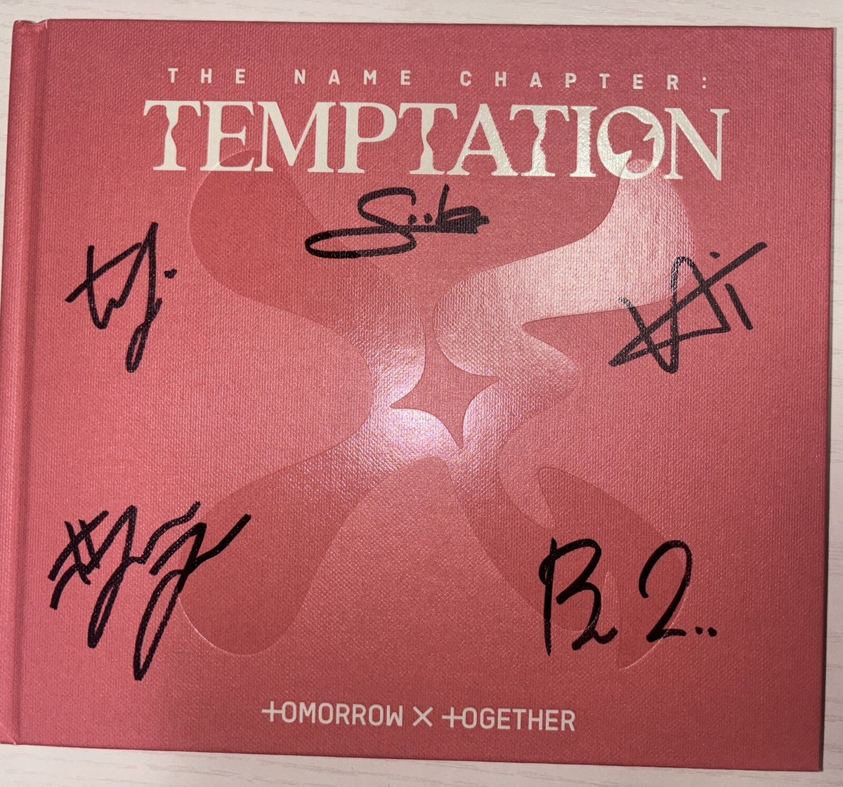 TXT　プロモアルバム　非売品　サイン入り　TEMPTATION④ TXT [THE NAME CHAPTER : TEMPTATION] All Member Autographed